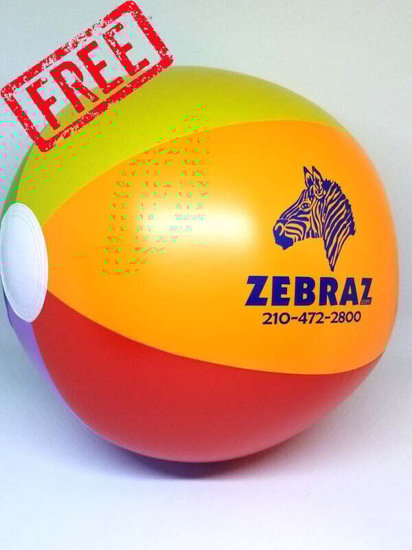 ZEBRAZ BEACH BALL