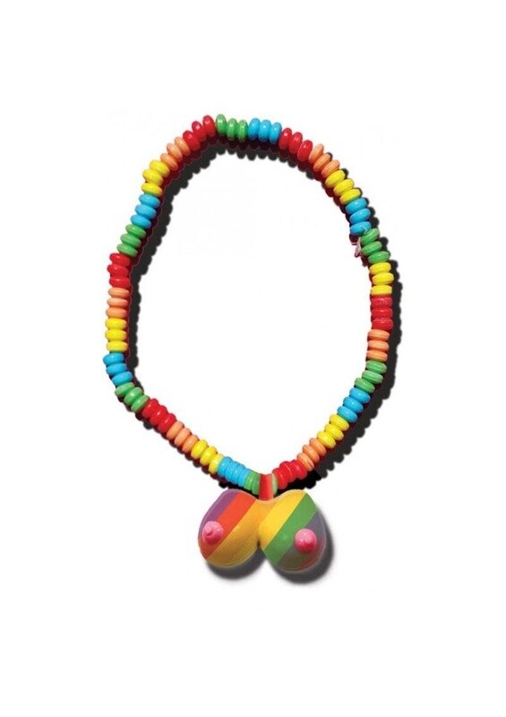 RAINBOW BOOBIE CANDY NECKLACE