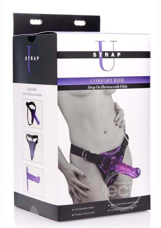 STRAP U COMFORT RIDE HARNESS W/ DILDO 7 STRAP U COMFORT RIDE HARNESS W/ DILDO 7"