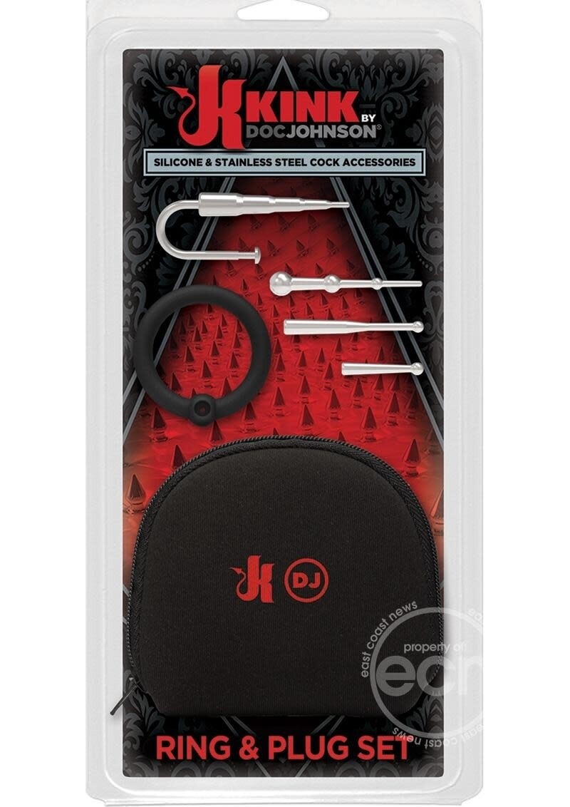 KINK SILICONE & STAINLESS STEEL COCK ACCESSORIES (DISC.)