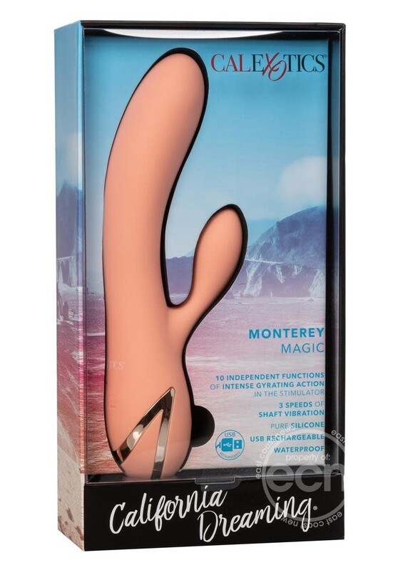 CALIFORNIA DREAMING MONTEREY MAGIC RABBIT VIBRATOR RECHARGEABLE SILICONE
