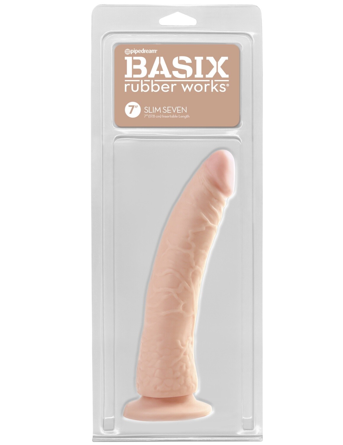 BASIX SLIM 7" DONG FLESH