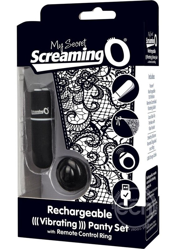 MY SECRET RECHARGEABLE PANTY VIBE SCREAMING O BLACK