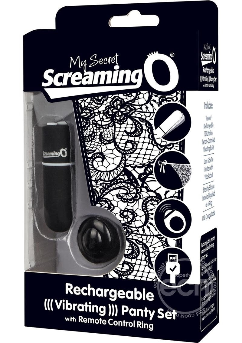 MY SECRET RECHARGEABLE PANTY VIBE SCREAMING O BLACK