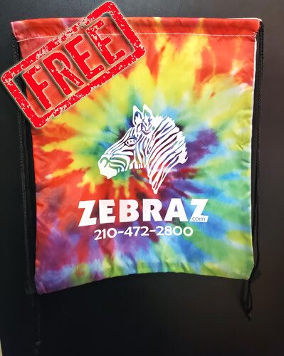 ZEBRAZ DRAWSTRING BACKPACK