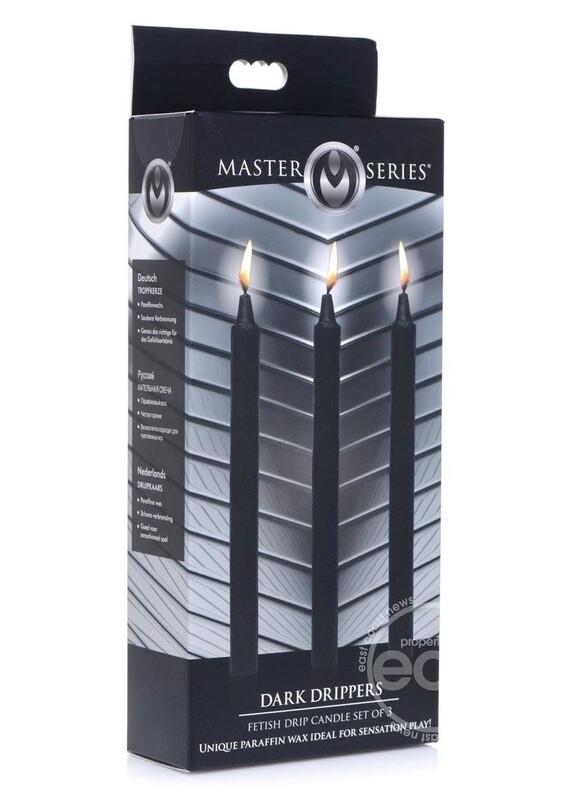MASTER SERIES DRIPPERS FETISH CANDLES BLACK