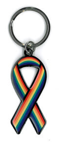 PRIDE RIBBON KEYCHAIN