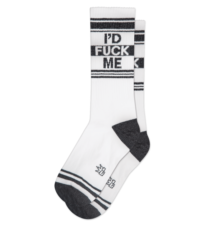 GUMBALL POODLE I'D FUCK ME RIBBED GYM SOCKS
