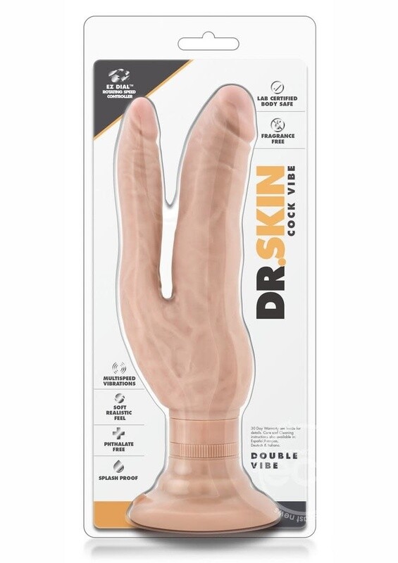 DR SKIN COCK DUAL VIBES PENETRATING DILDO