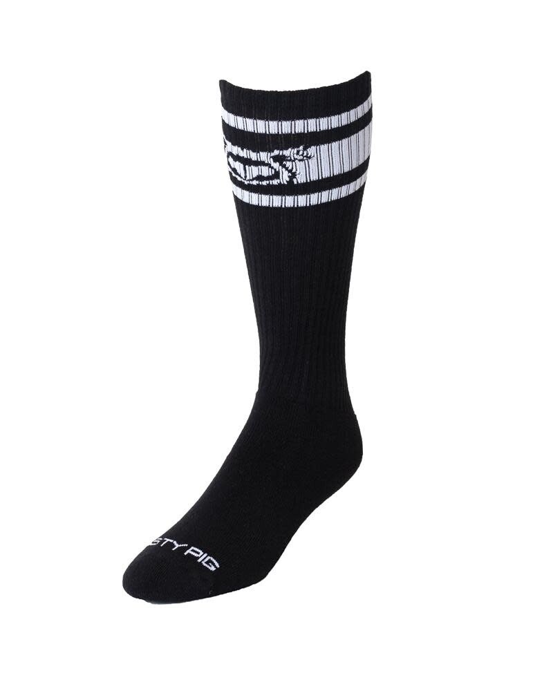 NASTY PIG HOOK'D UP SPORT SOCKS BLACK & WHITE