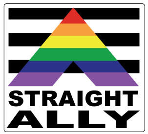 STRAIGHT ALLY STICKER