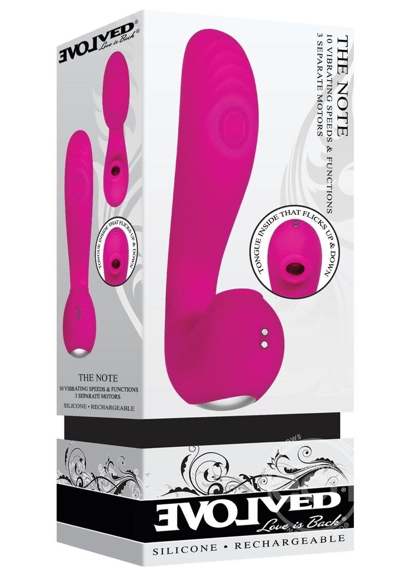 EVOLVED THE NOTE SILICONE RECHARGEABLE VIBRATOR