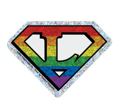 DIAMOND CUT L LESBIAN STICKER REFLECTIVE