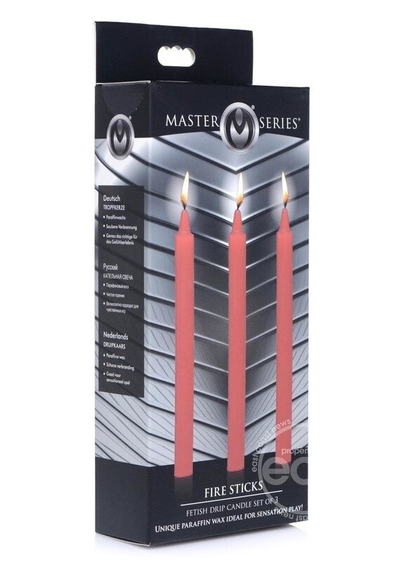 MASTER SERIES DRIPPERS FETISH CANDLES RED