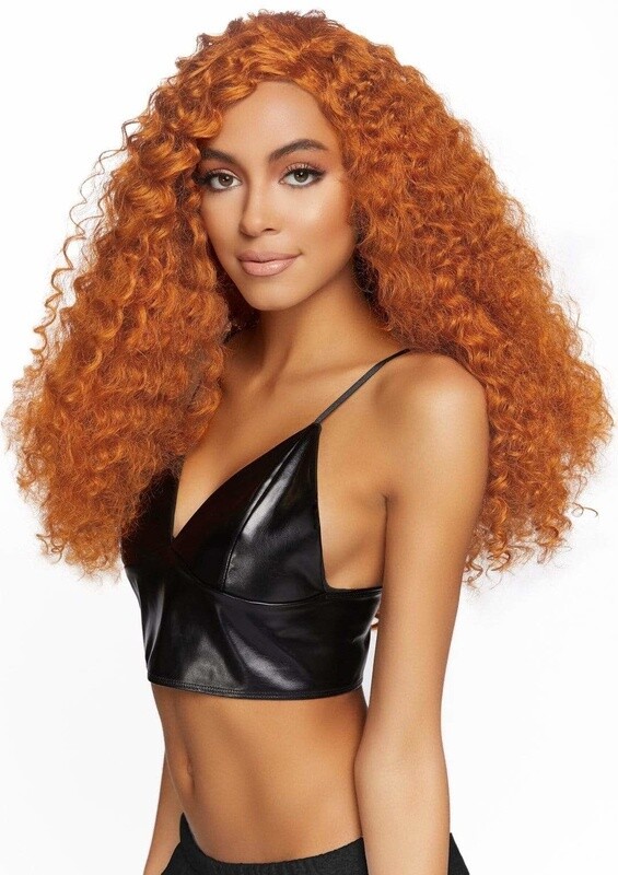 LEG AVENUE 29" LONG CURLY WIG GINGER