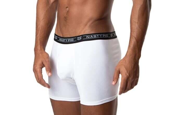 NASTY PIG LAUNCH BOXER BRIEF WHITE