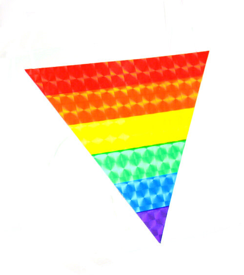 RAINBOW TRIANGLE REFLECTIVE STICKER
