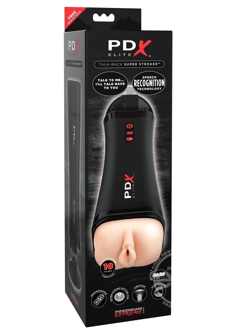 PDX ELITE TALK BACK SUPER STROKER