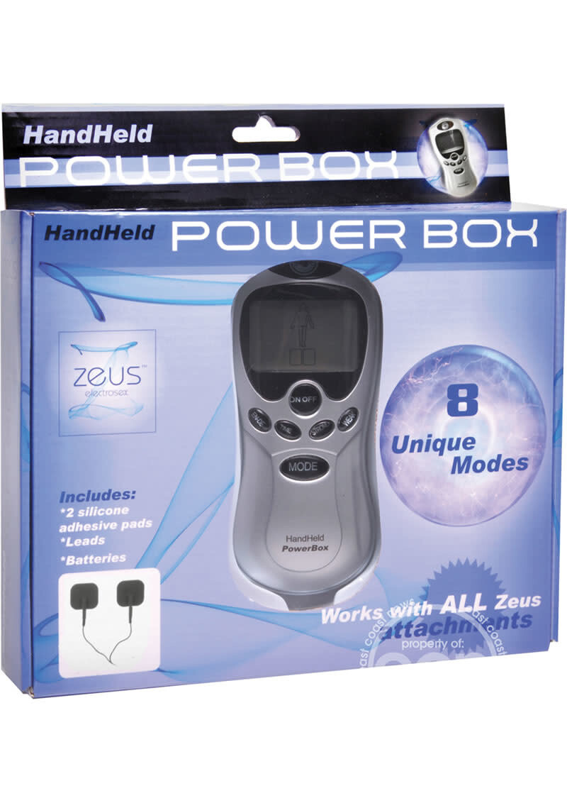ZEUS HANDHELD 8 MODE DIGITAL ELECTRO STIM POWER POX