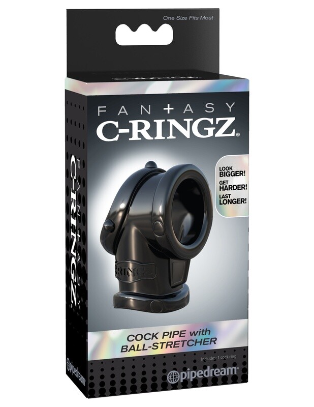 FANTASY C-RINGZ PIPE COCK RING WITH BALL STRETCHER
