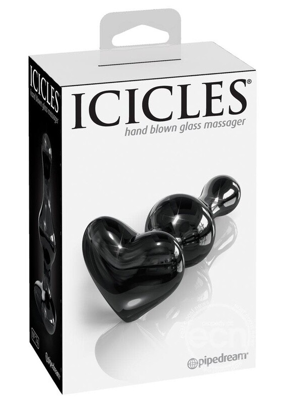 ICICLES No 74 HEART SHAPED GLASS PLUG ICICLES No 74 HEART SHAPED GLASS PLUG