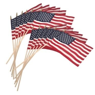 UNITED STATES FLAG SMALL ON STICK