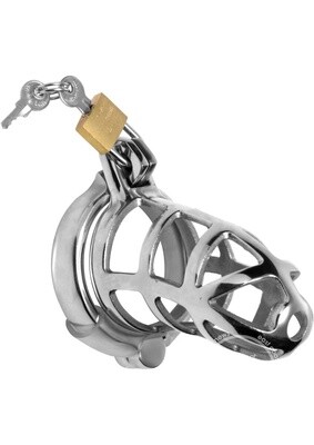 MASTER SERIES DETAINED CHASTITY CAGE METAL