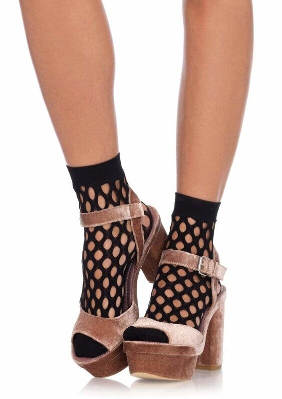 LEG AVENUE OVAL ANKLET SOCKS