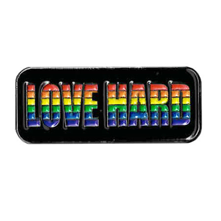 LOVE HARD ENAMEL PIN