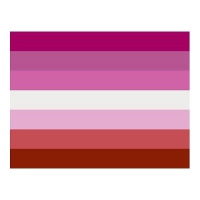 LESBIAN PRIDE STICKER 2"x3"