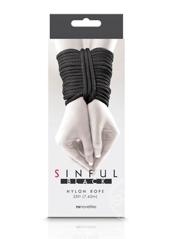 SINFUL NYLON ROPE BLACK 25FT