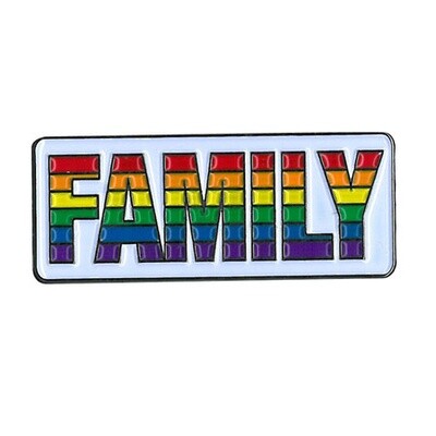 FAMILY RAINBOW ENAMEL PIN