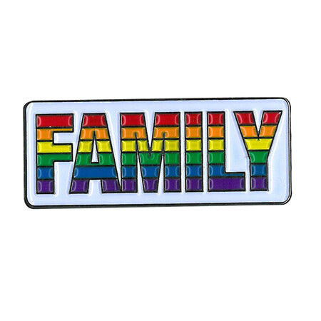 FAMILY RAINBOW ENAMEL PIN