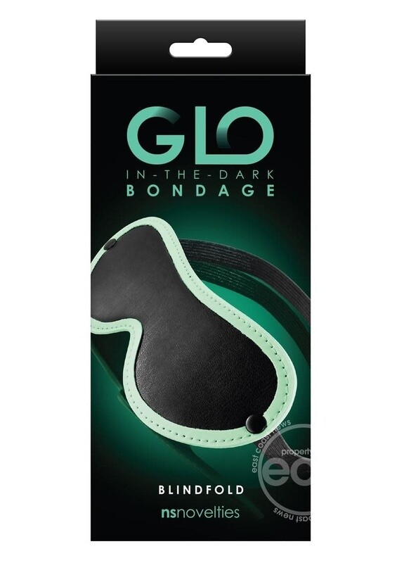 GLO BONDAGE BLINDFOLD GLOW IN THE DARK (DISC.)