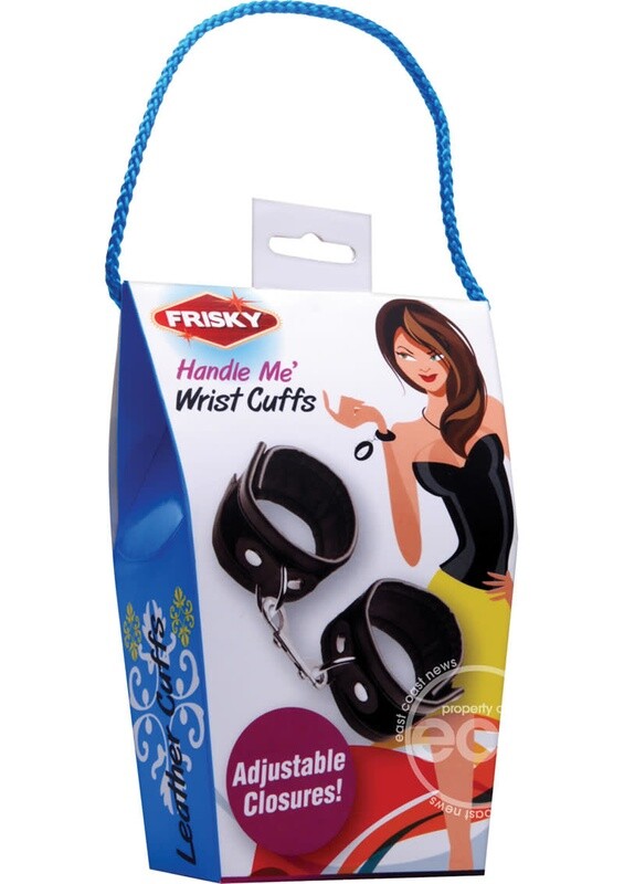 FRISKY BLACK HANDLE MR WRIST CUFFS FRISKY BLACK HANDLE MR WRIST CUFFS