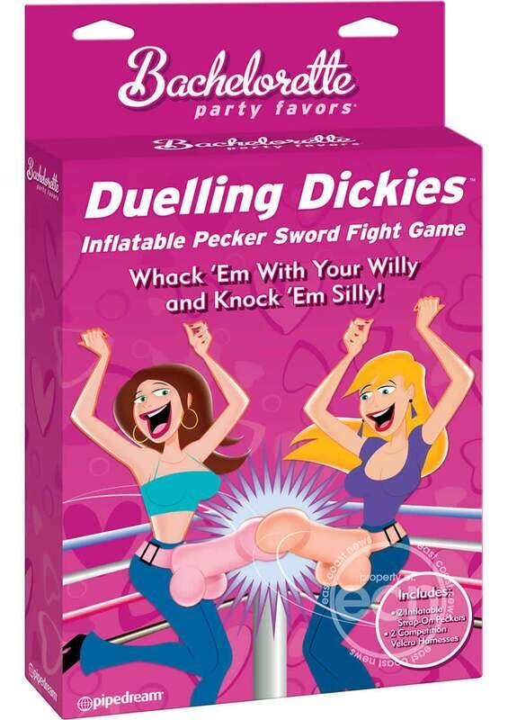 BACHELORETTE PARTY FAVORS DUELLING DICKIES INFLATABLE PECKER SWORD