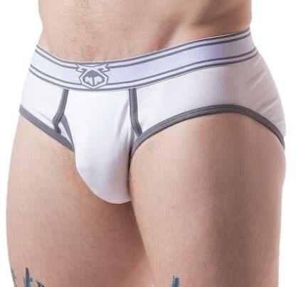 NASTY PIG LAUNCH Y-FRONT BRIEF WHITE