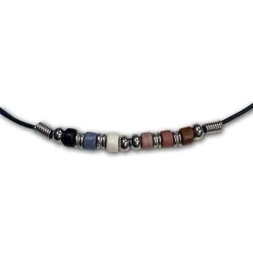 BEAR PRIDE CERAMIC BEAD NECKLACE