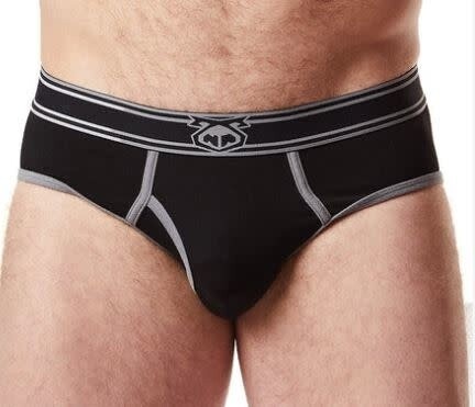 NASTY PIG LAUNCH Y-FRONT BRIEF BLACK
