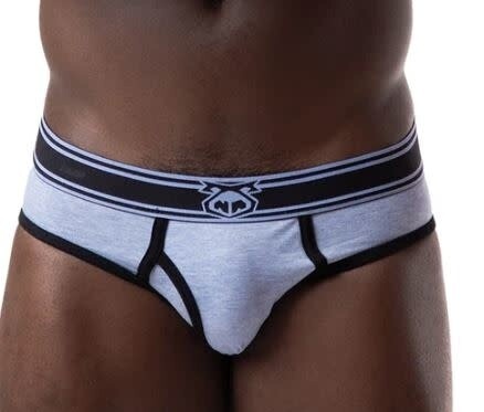 NASTY PIG LAUNCH Y-FRONT BRIEF LIGHT HEATHER BLUE