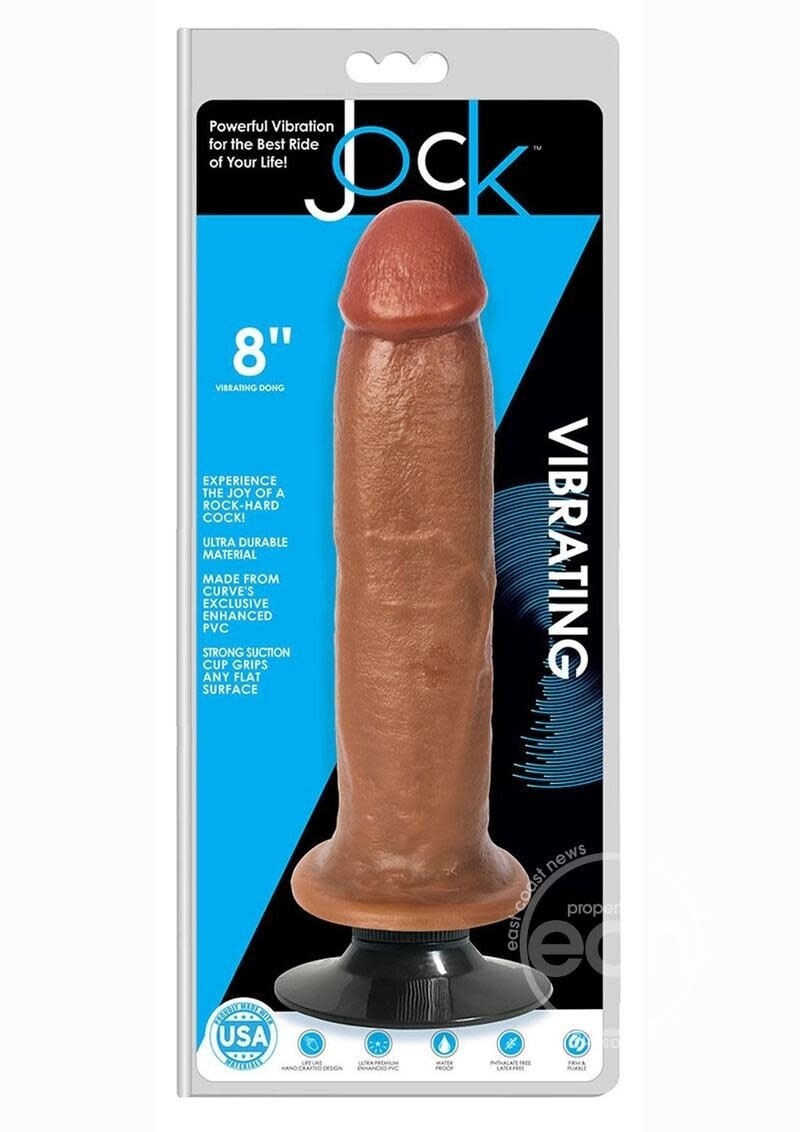 JOCK VIBRATING DONG 8" CARAMEL (DISC.)