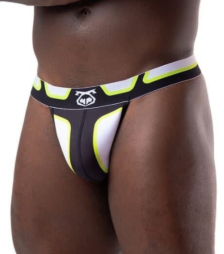 NASTY PIG INVERS THONG BLACK/ACID LIME