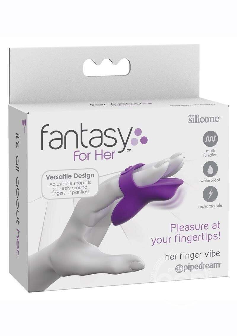 FANTASY FOR HER FINGER VIBE MULTI FUNCTION RECHARGEABLE SILICONE MASSAGER