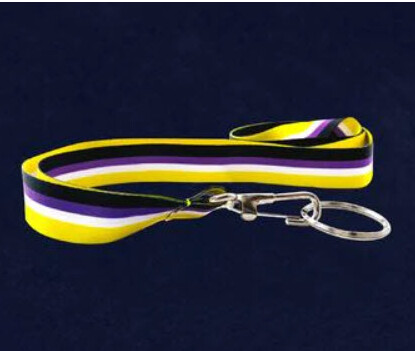 NON-BINARY PRIDE LANYARD