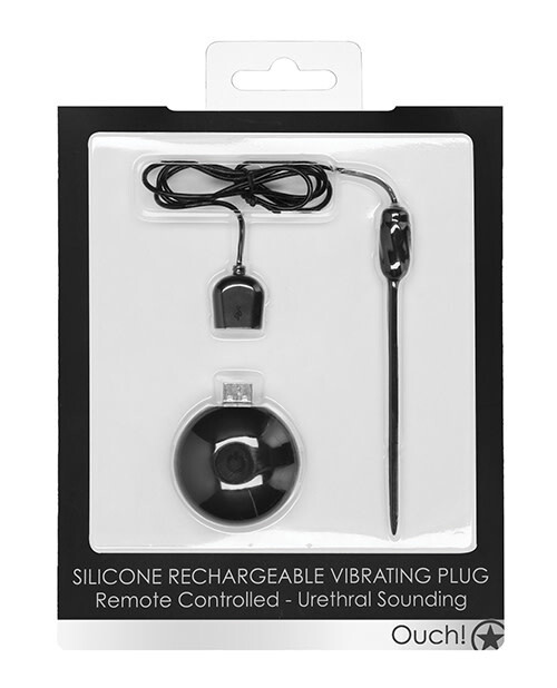 OUCH! URETHRAL SOUNDING SILICONE RECHARGEABLE W/ REMOTE