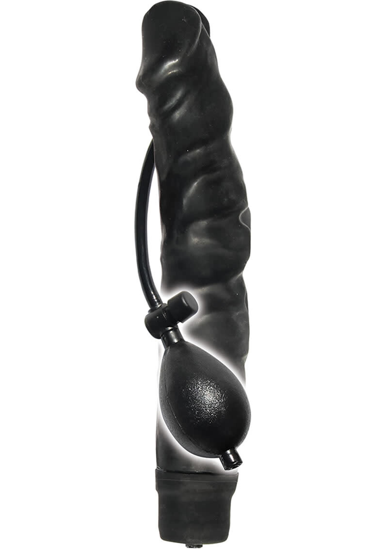 MACK TUFF INFLATABLE BIG BOSS DILDO 12" BLACK