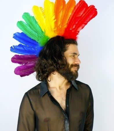 RAINBOW FEATHER MOHAWK