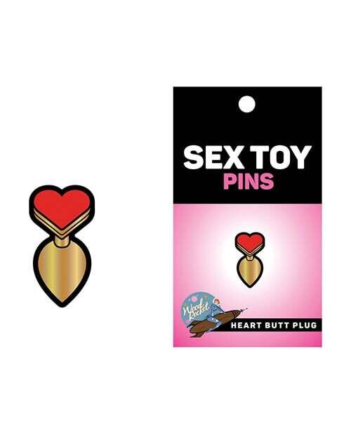 HEART BUTT PLUG ENAMEL PIN