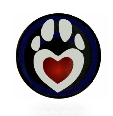 PUPPY PLAY PAW LAPEL PIN