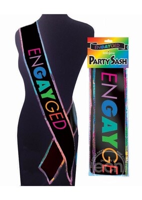 ENGAYGED PARTY SASH